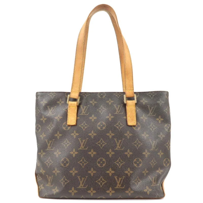 Louis Vuitton bags with a front - zip pocket for small items like keysLouis Vuitton Monogram Cabas Piano Tote Bag Hand Bag M51148