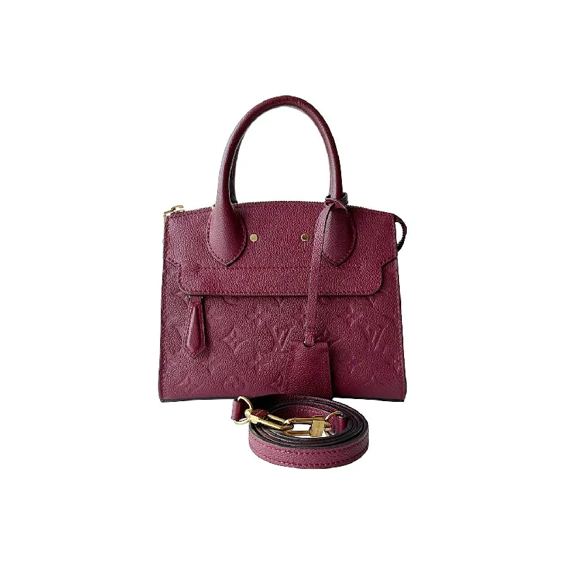 Louis Vuitton Petite Malle bags with a hard - shell structure for uniquenessLouis Vuitton Monogram Empreinte Mini Pont Neuf