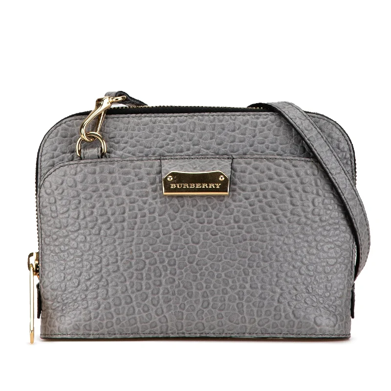 Trendy transparent PVC bagsGray Burberry Leather Harrogate Crossbody