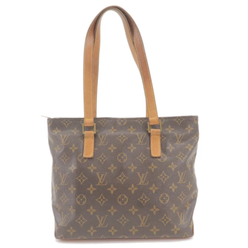 Ladies Louis Vuitton shoulder bags with a wide - width strap for comfortLouis Vuitton Monogram Cabas Piano Tote Bag M51141