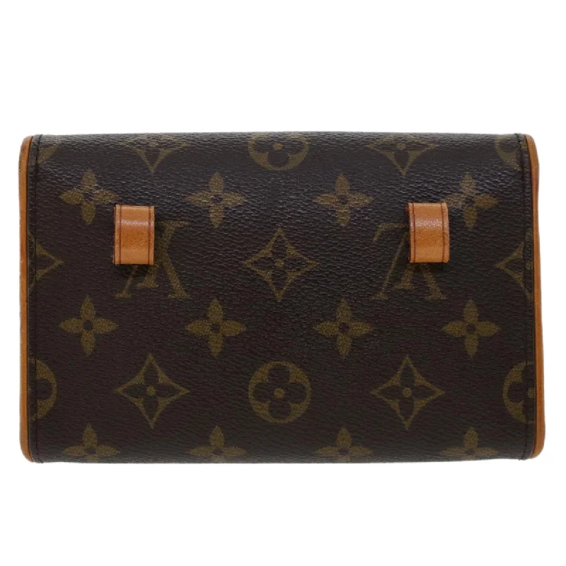 Louis Vuitton bags with a detachable mobile phone holder for convenienceLOUIS VUITTON Monogram Pochette Florentine Waist Bag M51855 LV Auth ep928