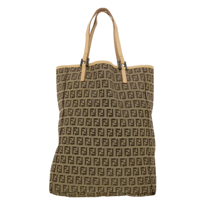 Fendi crossbody bags with a detachable fanny pack strap for a trendy and practical optionFENDI Zucchino Canvas Tote Bag Beige 3677/8BH006028  rd4733