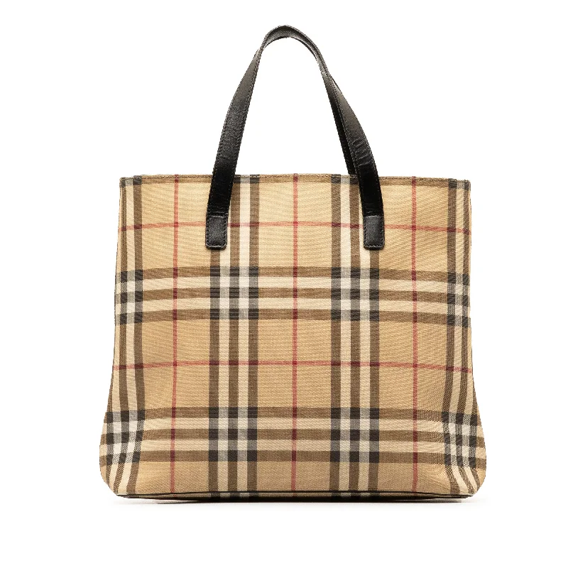 Luxury bags with exotic skinsTan Burberry House Check Tote