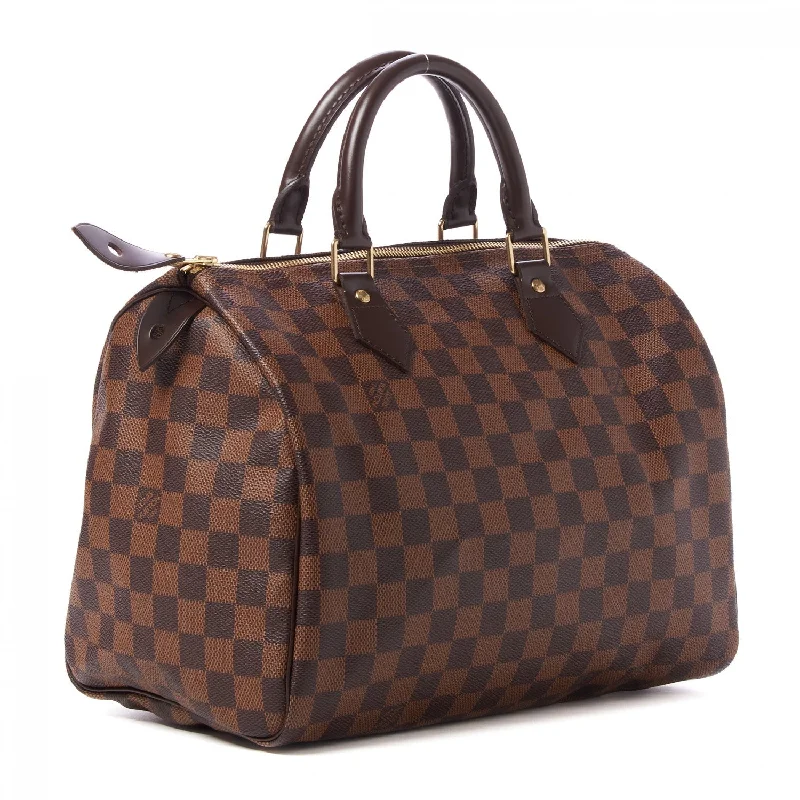 Louis Vuitton backpacks with a multi - pocket organization for functionalityLOUIS VUITTON DAMIER EBENE SPEEDY 30