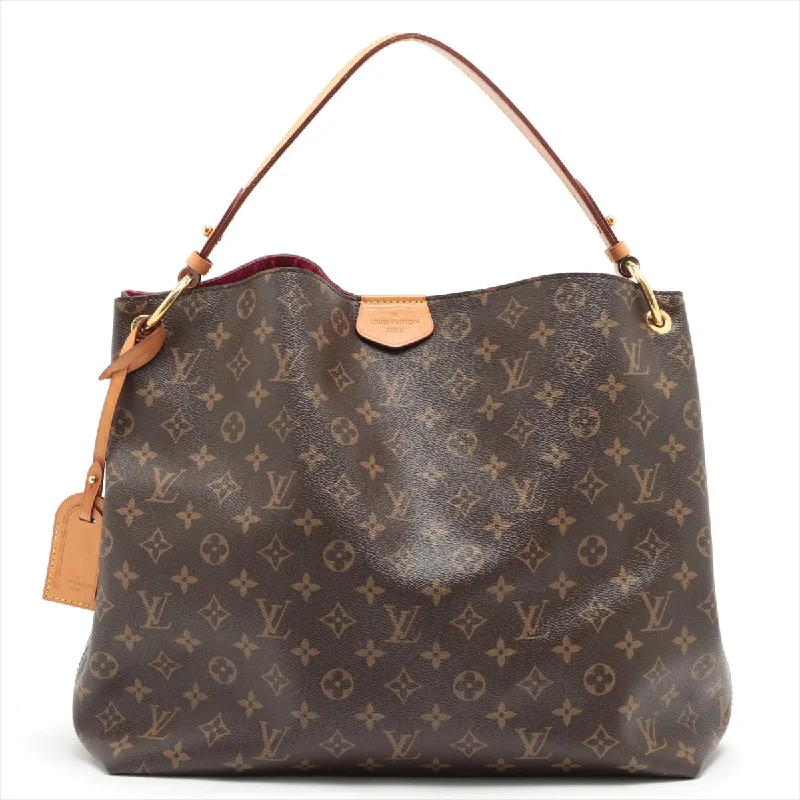 Louis Vuitton tote bags with a double - handle and shoulder - strap optionLouis Vuitton Monogram Graceful MM