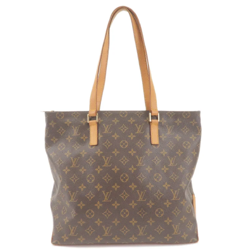 Louis Vuitton bags with a detachable mirror inside for on - the - go touch - upsLouis Vuitton Monogram Cabas Mezzo Tote Bag M51151