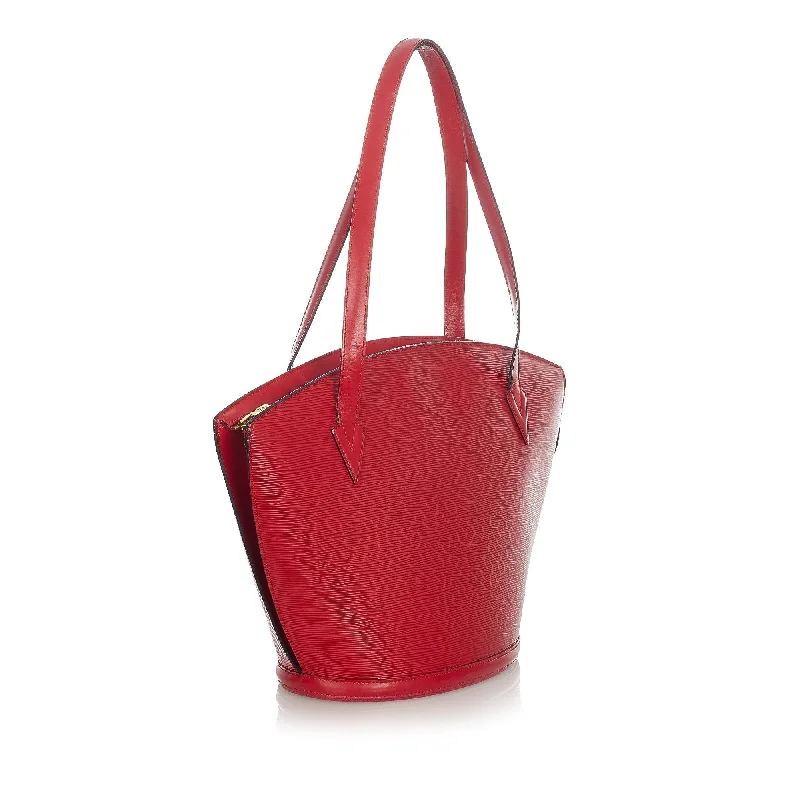 Ladies Louis Vuitton shoulder bags with a wide - width strap for comfortLouis Vuitton EPI Leather Saint Jacques GM Bag