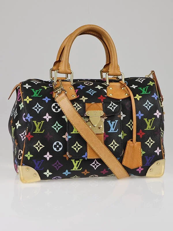 Louis Vuitton Twist bags with a snakeskin - effect panel for a bold lookLouis Vuitton Monogram Multicolor Speedy 30 Black