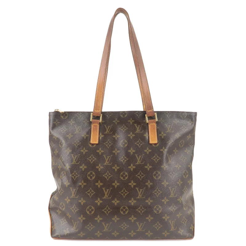 Louis Vuitton Twist bags with a contrast - colored interior for visual interestLouis Vuitton Monogram Cabas Mezzo Tote Bag Brown M51151