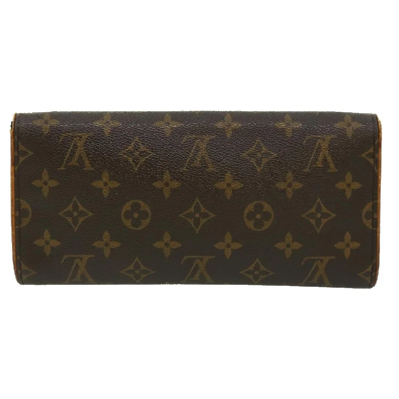 Louis Vuitton Twist bags with a contrast - colored interior for visual interestLOUIS VUITTON Monogram Pochette Twin GM Shoulder Bag M51852 LV Auth bs1560