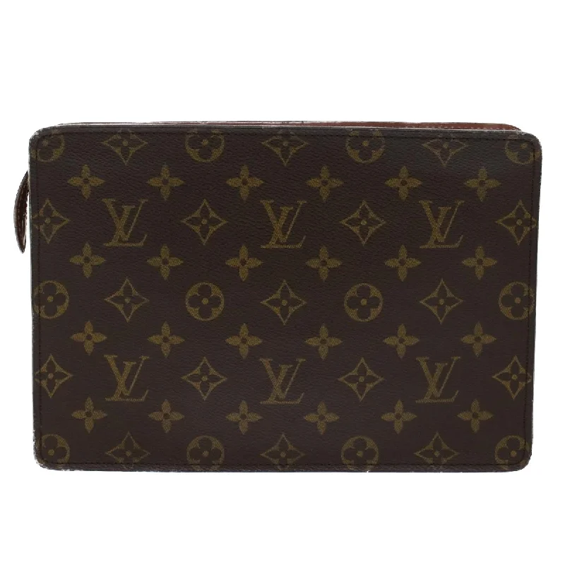 Louis Vuitton Alma bags featuring the signature top - handle designLouis Vuitton Monogram Pochette Homme Clutch Bag M51795 LV Auth 45702