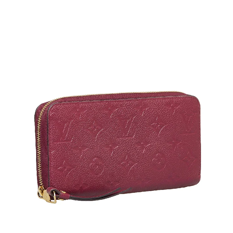 Louis Vuitton bags with a zip - around closure for enhanced securityLouis Vuitton Monogram Empreinte Zippy Wallet