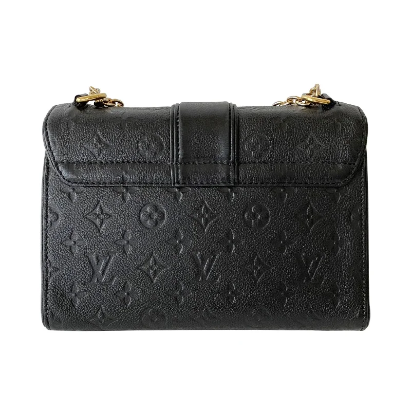 Louis Vuitton bags with a chain - link trim and a leather body for a modern edgeLouis Vuitton Monogram Empreinte Saint Sulpice PM