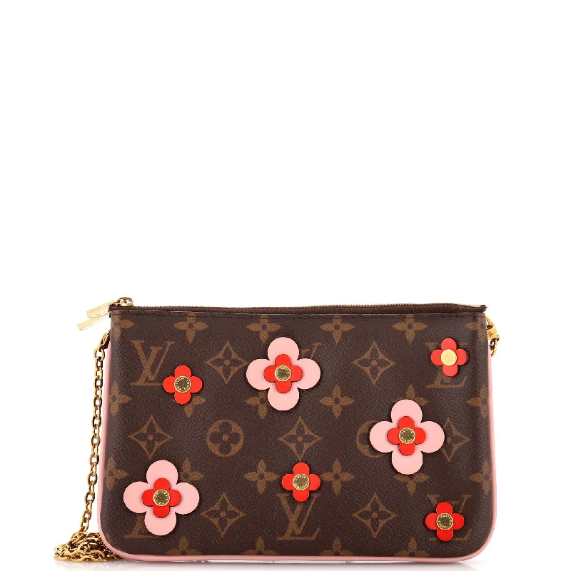 Stylish laptop bags for professionalsDouble Zip Pochette Limited Edition Blooming Flowers Monogram Canvas