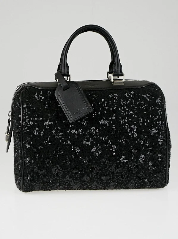 Louis Vuitton bags with a front - flap pocket for quick - access itemsLOUIS VUITTON Sequin Monogram Sunshine Express Speedy