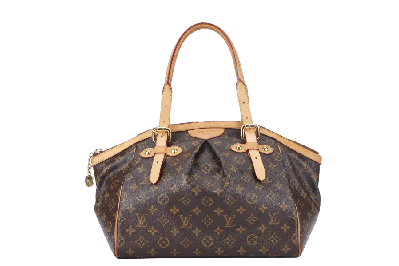 Louis Vuitton bags with a zip - around closure for enhanced securityLOUIS VUITTON TIVOLI GM (M40146) MONOGRAM CANVAS GOLD HARDWARE WITH DUST COVER