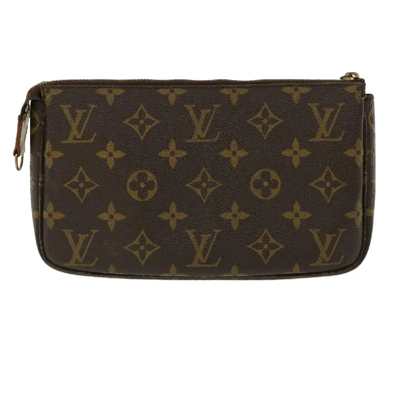 Louis Vuitton Neverfull bags with large capacity for everyday essentialsLOUIS VUITTON Monogram Pochette Accessoires Pouch M51980 LV Auth yk5445