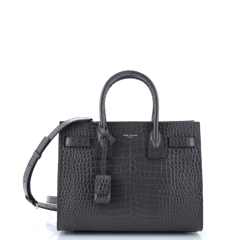 Best bags for business tripsSac de Jour NM Bag Crocodile Embossed Leather Baby