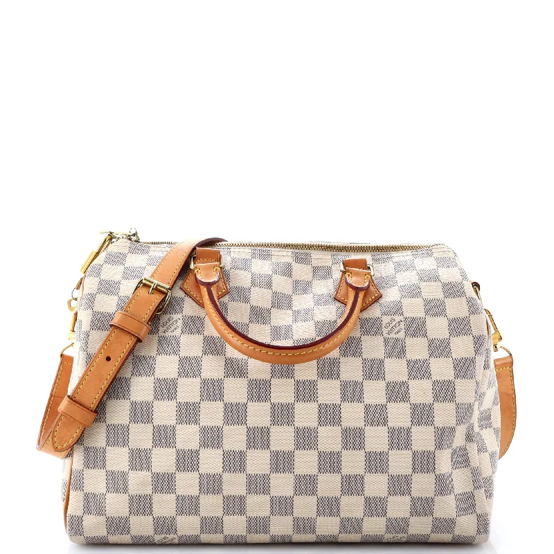 Louis Vuitton bags with a chain - link trim and a leather body for a modern edgeSpeedy Bandouliere Bag Damier 30