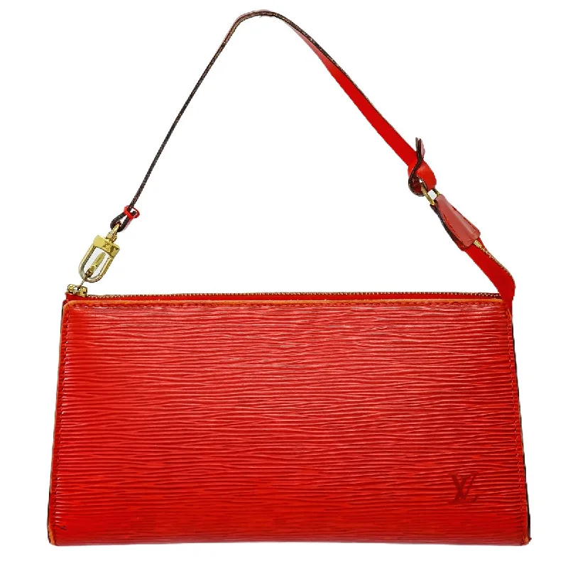 Ladies Louis Vuitton Petite Malle bags with a star - shaped charm for cutenessLouis Vuitton Pochette Epi Castilian Red M52947