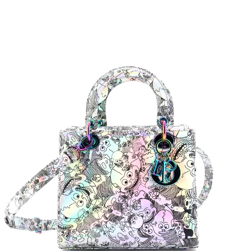 Designer bags with top handlesLady Dior Art Bag Limited Edition Zhang Huan Metallic Leather Small