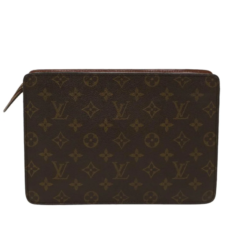 Louis Vuitton Neverfull bags with large capacity for everyday essentialsLOUIS VUITTON Monogram Pochette Homme Clutch Bag M51795 LV Auth 49338