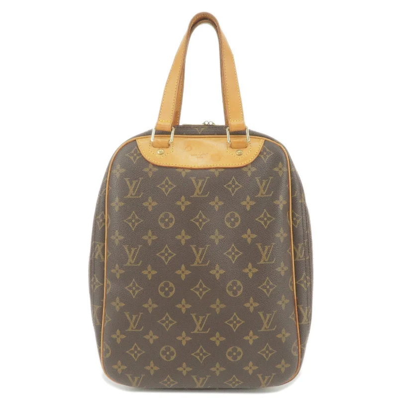 Ladies Louis Vuitton shoulder bags with a wide - width strap for comfortLouis Vuitton Monogram Excursion Shoes Case Hand Bag M41450