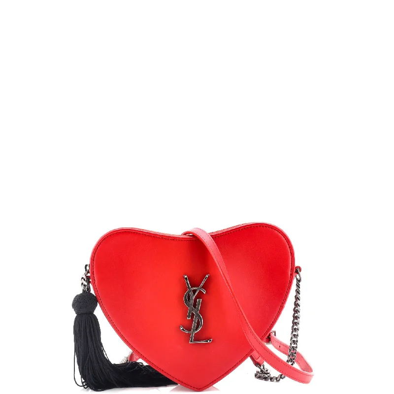 Best bags for business tripsLove Heart Tassel Chain Bag Leather Small