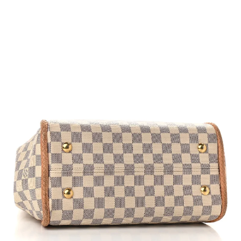 Ladies Louis Vuitton shoulder bags with a single - handle silhouetteLOUIS VUITTON DAMIER AZUR PROPRIANO ROSE BALLERINE