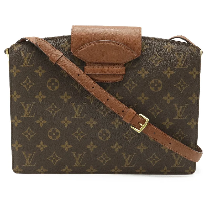 Ladies Louis Vuitton shoulder bags with a wide - width strap for comfortLouis Vuitton Monogram Courcel Crossbody Bag M51375