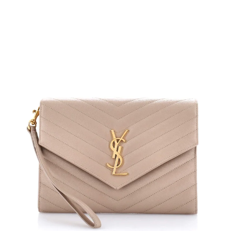 Luxury brand bags on saleClassic Monogram Envelope Wristlet Clutch Matelasse Chevron Leather