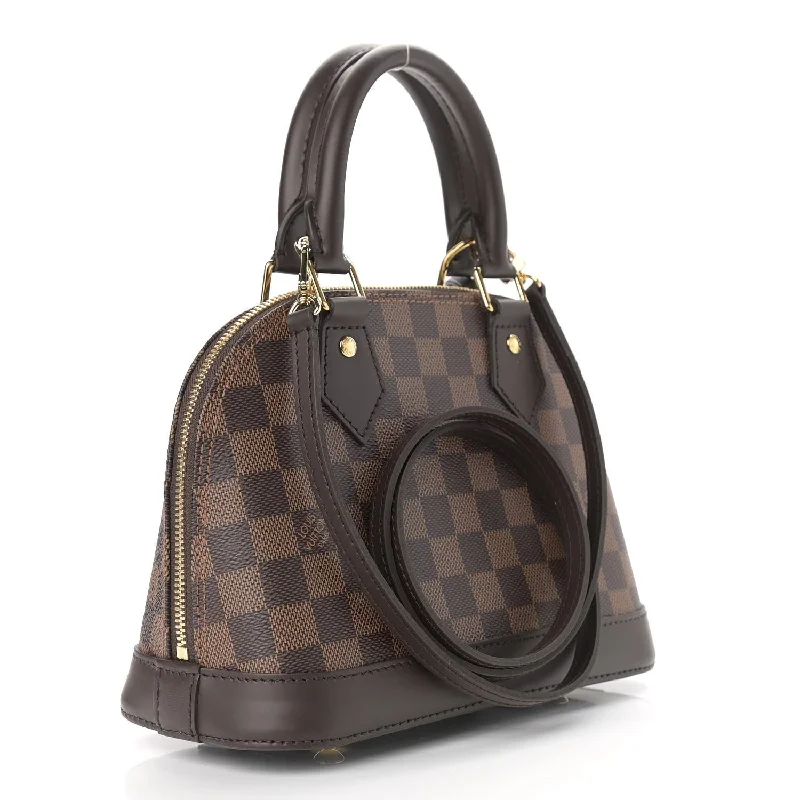 Louis Vuitton Speedy bags in monogram canvas for a classic lookLOUIS VUITTON DAMIER EBENE ALMA BB