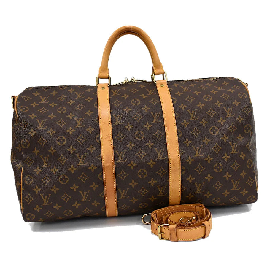 Louis Vuitton handbags with a metal - framed clasp for durabilityLouis Vuitton Keepall Bandouliere 50 M41416