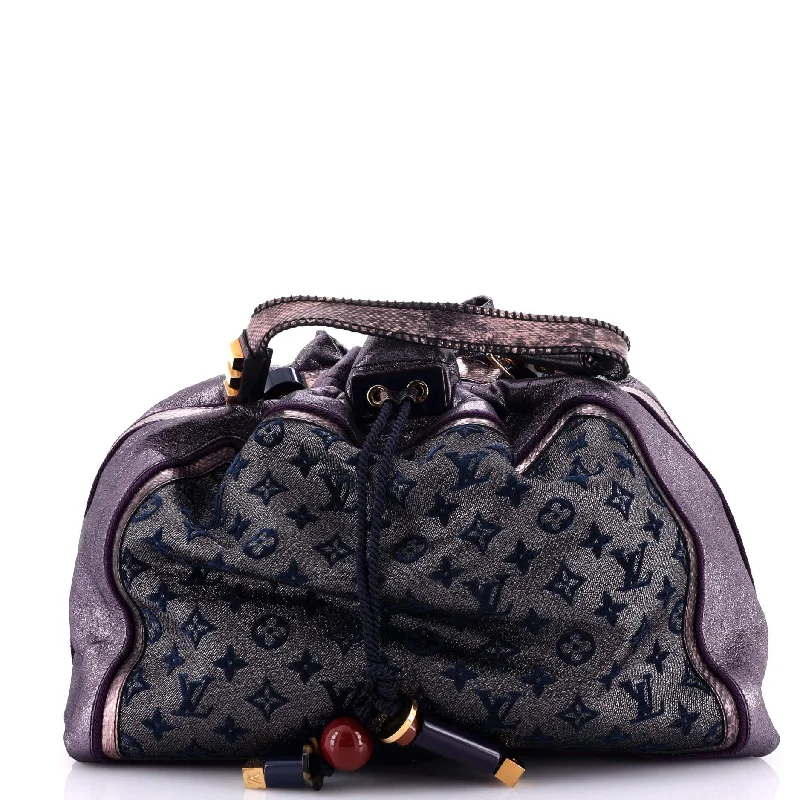 Lightweight duffle bags for gymBluebird Handbag Limited Edition Monogram Lurex Canvas