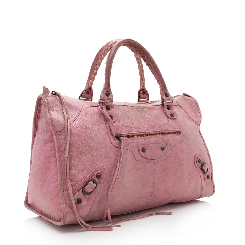 Customizable monogram bagsBalenciaga Chevre Work Satchel - FINAL SALE (SHF-17794)