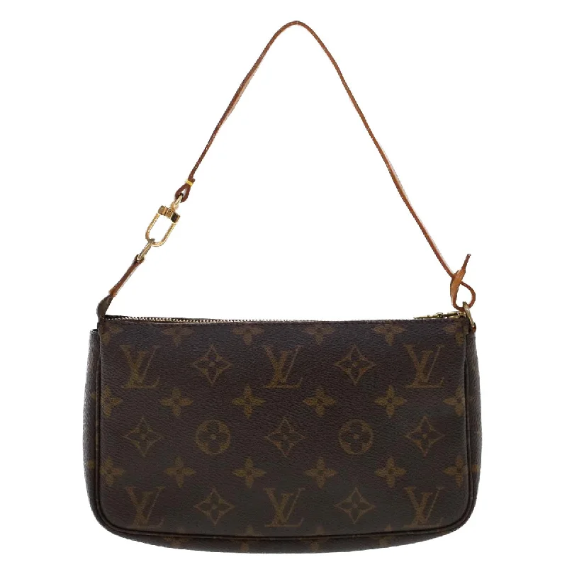 Louis Vuitton handbags with a back - zip pocket for storing valuablesLOUIS VUITTON Monogram Pochette Accessoires Pouch M51980 LV Auth 49206