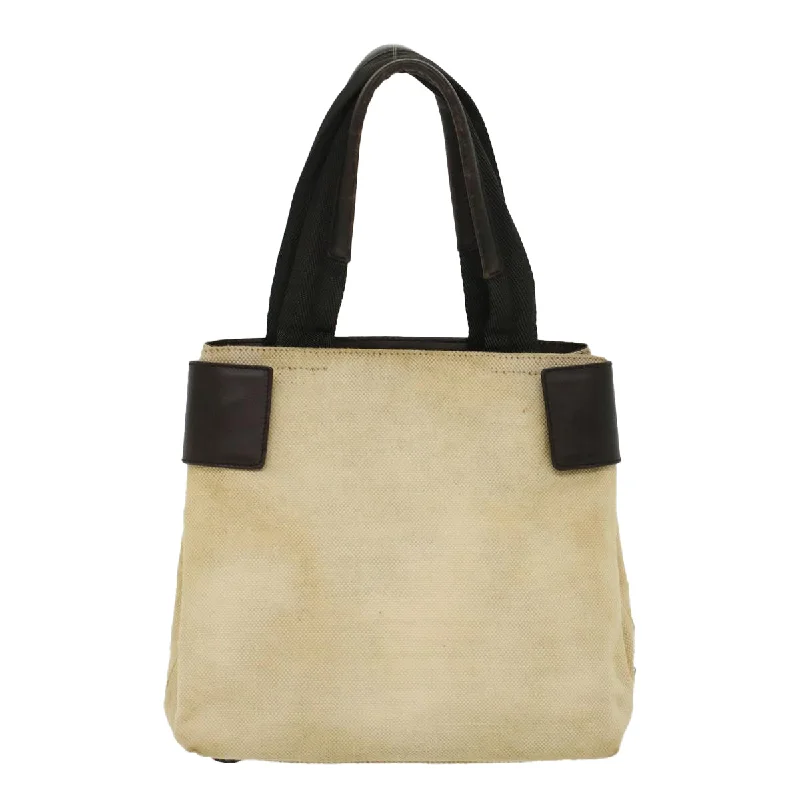 Prada Cleo bags with a snakeskin - effect panel for a bold and trendy lookPRADA Hand Bag Canvas Beige  cl705