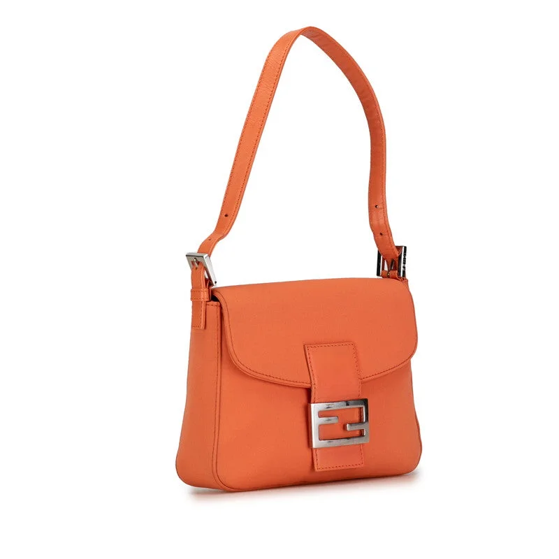 Fendi backpacks with a retractable handle for easy transportationFendi Mamma Bucket 26325 Orange   Fendi