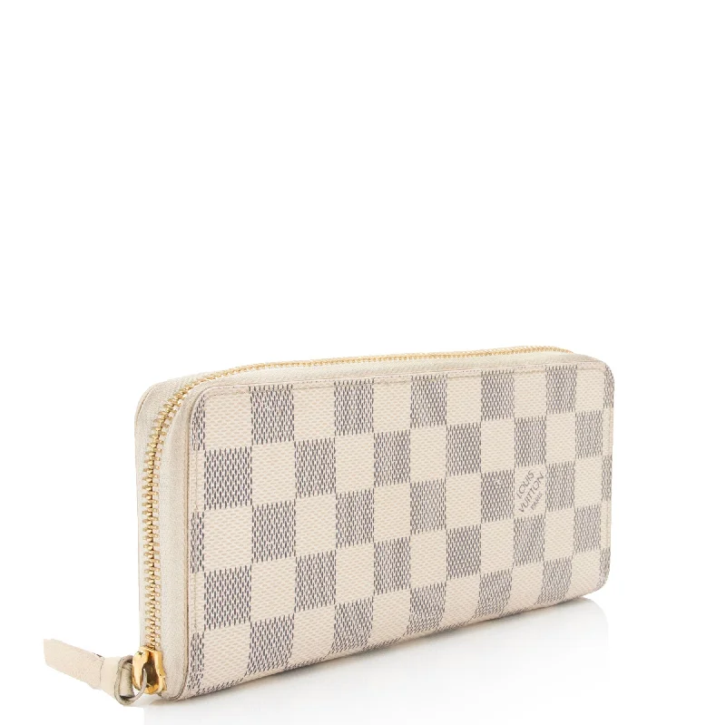 Louis Vuitton Capucines bags with smooth calfskin leather for luxuryLouis Vuitton Damier Azur Clemence Wallet (SHF-Y8aiC1)