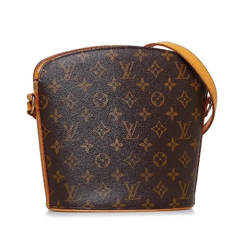 Ladies Louis Vuitton Petite Malle bags with a star - shaped charm for cutenessLouis Vuitton Monogram Drouot