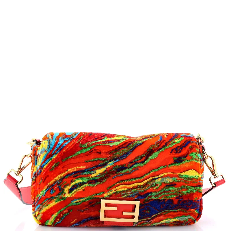 Trendy transparent PVC bagsBaguette NM Bag Multicolor Velvet Medium