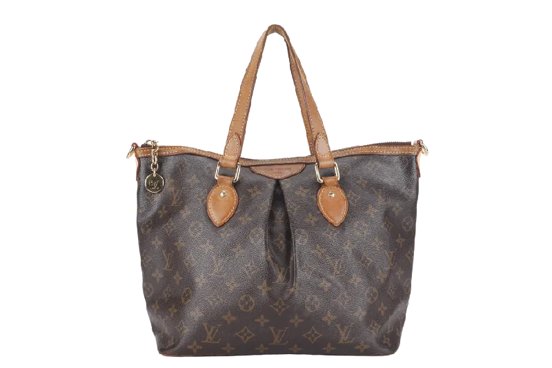 Louis Vuitton crossbody bags with a keychain holder for practicalityLOUIS VUITTON PALERMO PM (M40145) MONOGRAM COATED CANVAS WITH DUST COVER