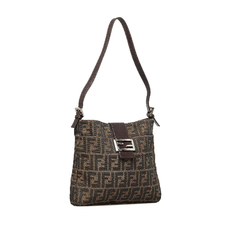 Fendi backpacks with a built - in lock for added securityFendi Zucca Shoulder Bag (SHG-Wr82UX)