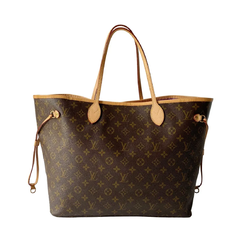 Louis Vuitton handbags with a back - zip pocket for storing valuablesLouis Vuitton Monogram Ikat Neverfull GM