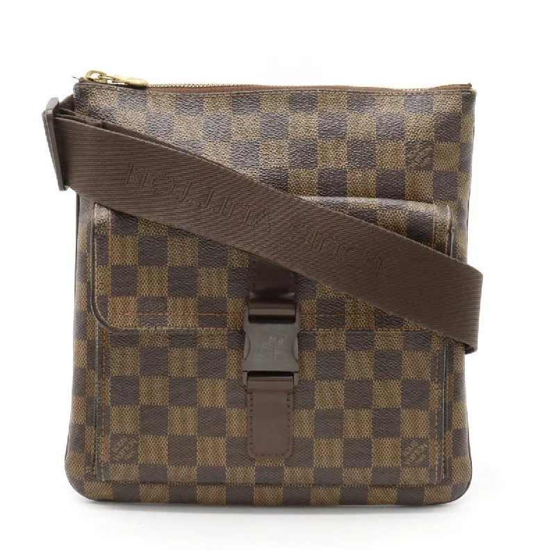 Louis Vuitton crossbody bags in a bold red color for a statementLouis Vuitton Damier Melville Crossbody Bag N51127