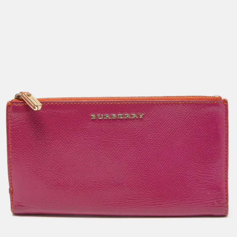 Affordable luxury bags Magenta Patent Leather Constantine Continental Wallet