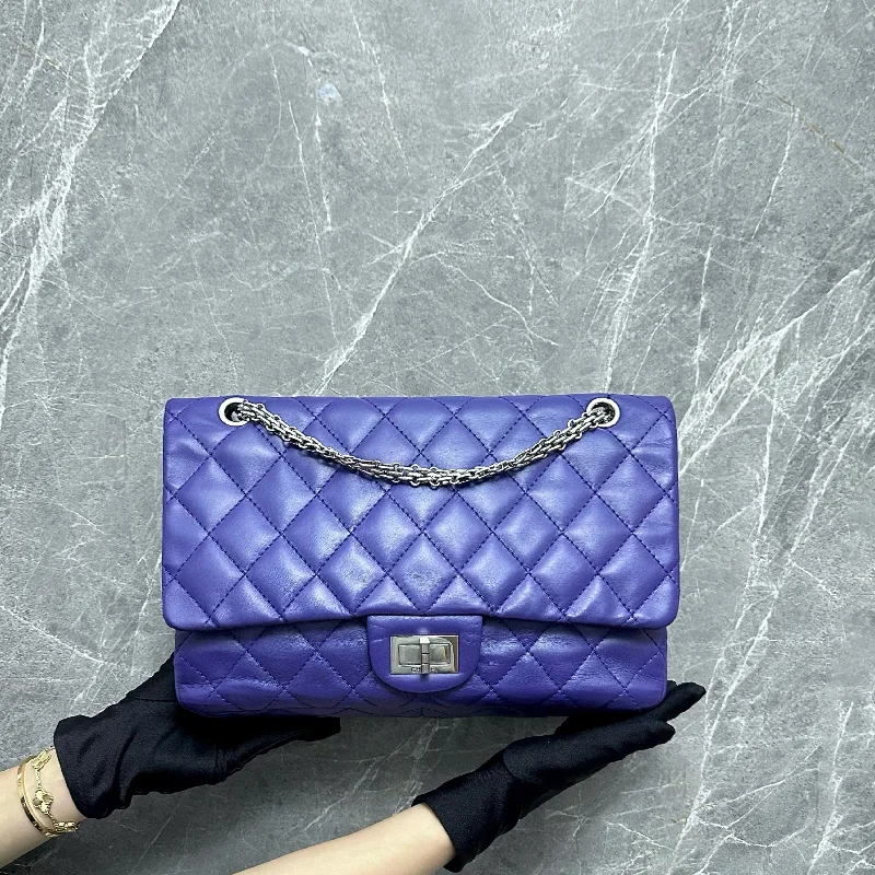 Chanel bags for a polished and professional appearance2.55 227 Maxi 31CM Lambskin Purple Violet SHW No 14