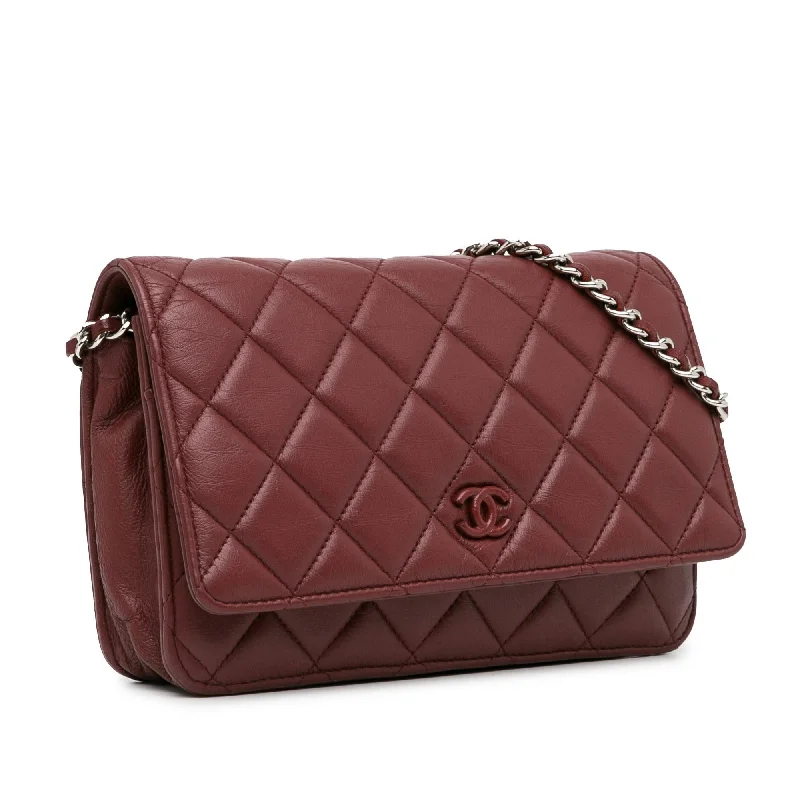 Chanel leather bags for everydChanel Classic Lambskin Wallet on Chain (nYZQLp)