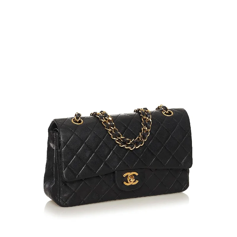 Chanel bags with exclusive seasonal designs and materialsChanel Classic Medium Lambskin Double Flap Bag (34612)