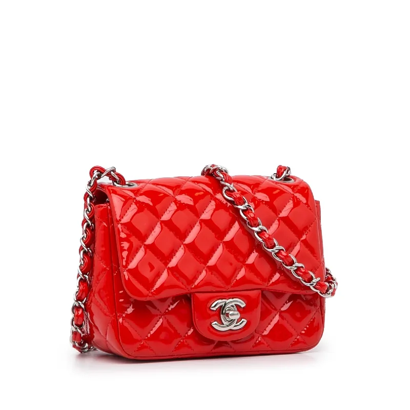 Chanel bags with exclusive seasonal releasesChanel Classic Mini Square Patent Leather Single Flap (tPyR6G)